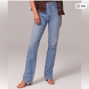 Abercrombie & Fitch Women's Ultra High Rise Light Blue Jeans